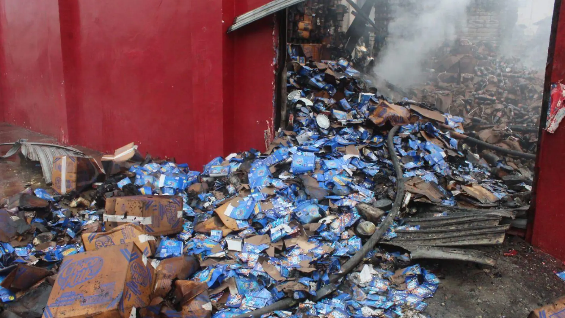 Incendio en bodega de Veracruz 